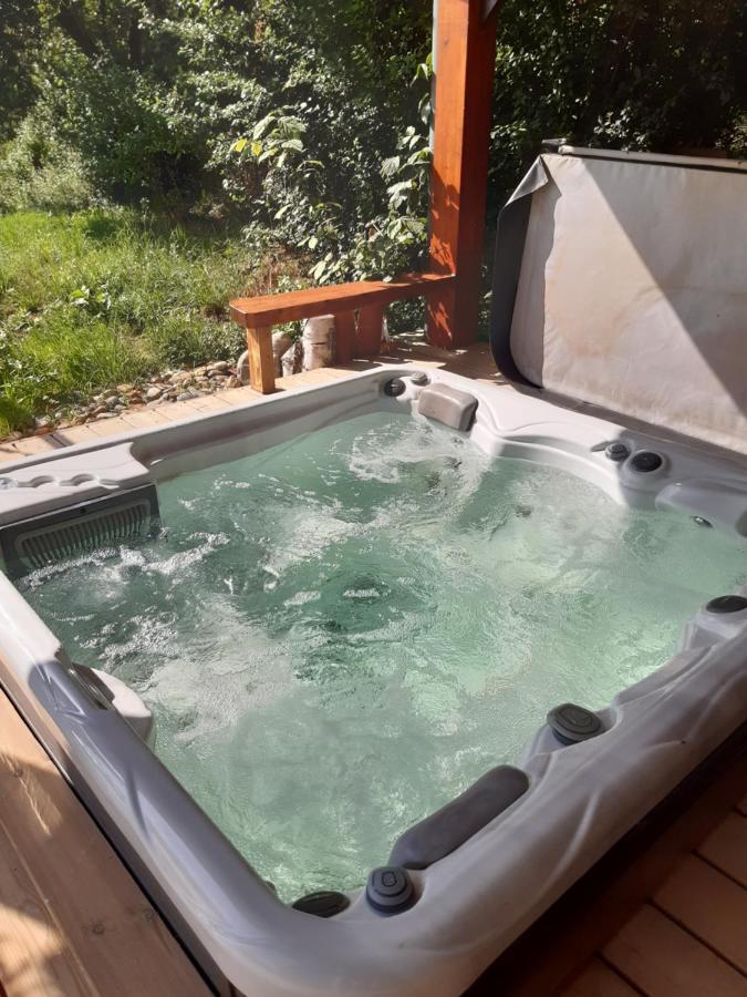 Chambre Familiale Avec Piscine Chauffee Et Jacuzzi Bernadets-Debat Bagian luar foto